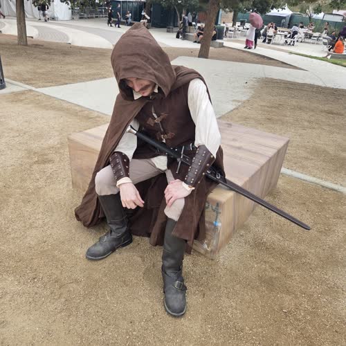 Sir Captain Caberk, waiting out the afternoon. Age of Chivalry, 2025.
